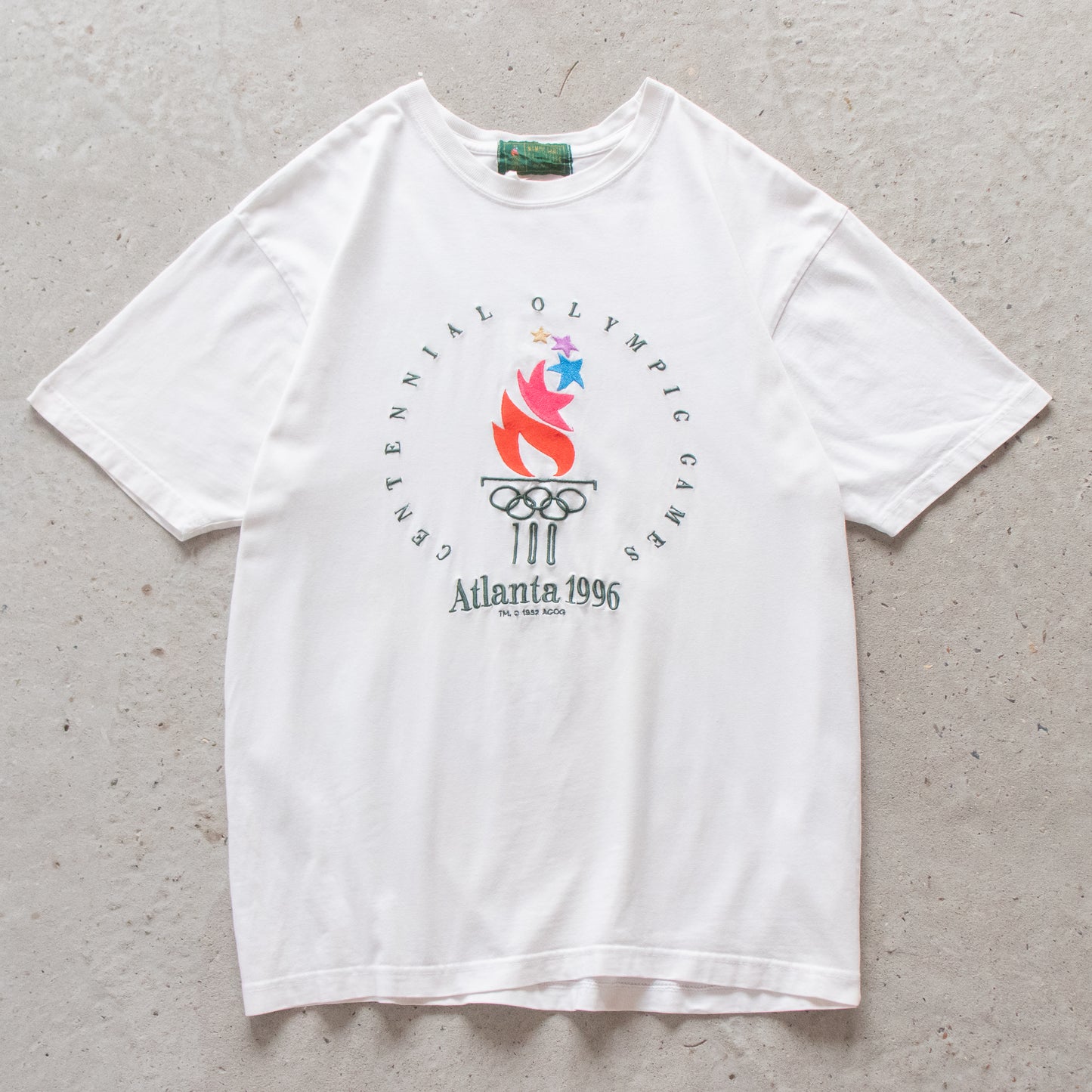 Vintage 1996 Atlanta Olympics Embroidered Tee - L