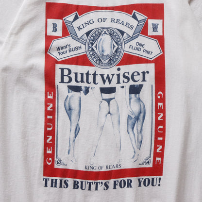 Vintage 80s Buttwiser Budweiser Parody Tee - XL