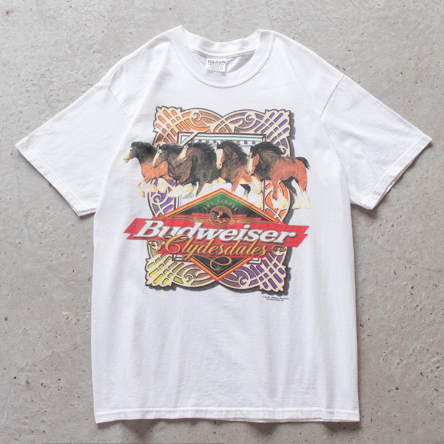 Vintage 1998 Budweiser Clydesdales Tee - L