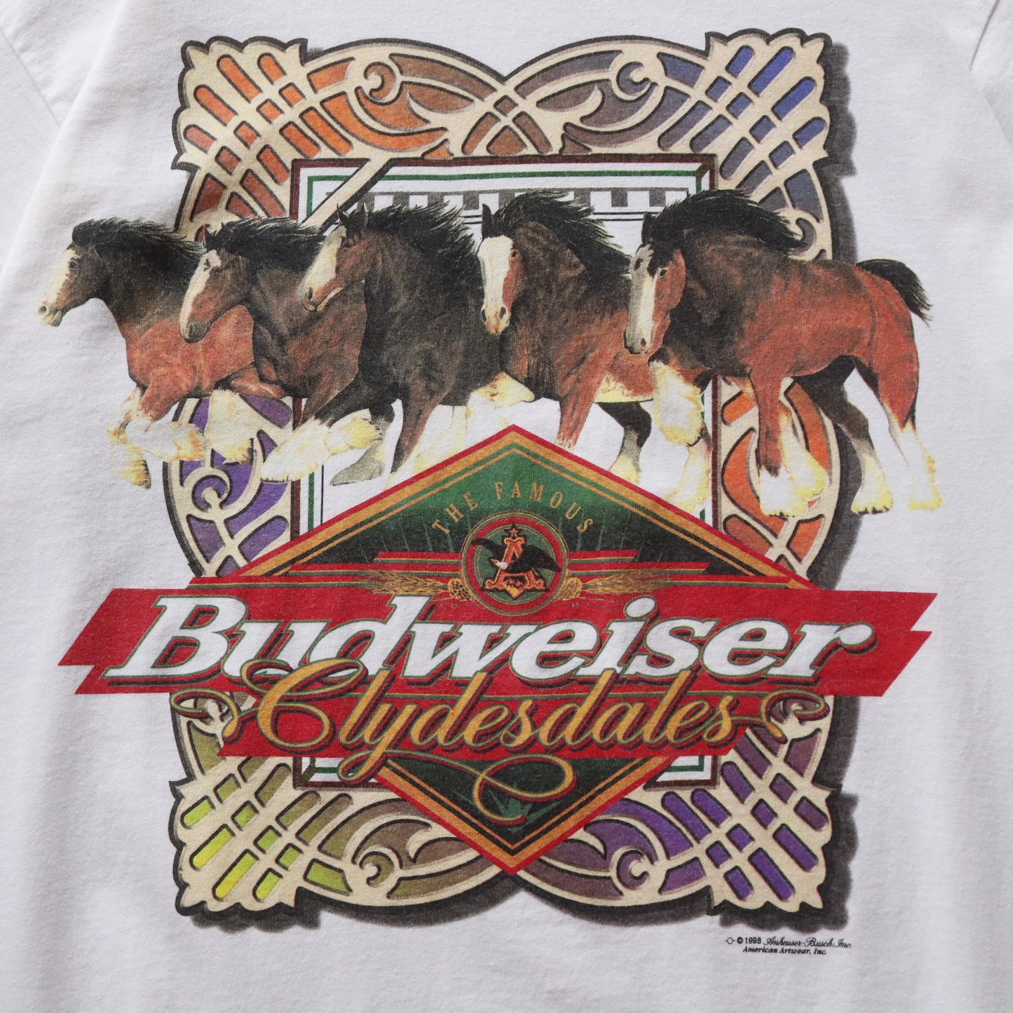 Vintage 1998 Budweiser Clydesdales Tee - L