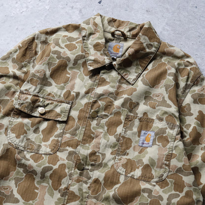 Vintage 2000s Carhartt Duck Camo Digger Jacket - L