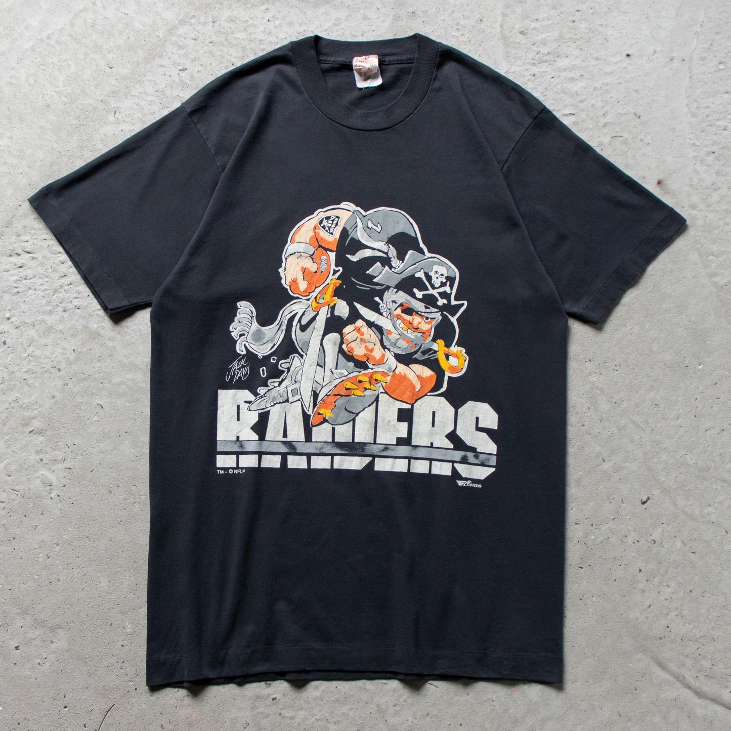 Vintage 80s LA Raiders NFL Tee - L