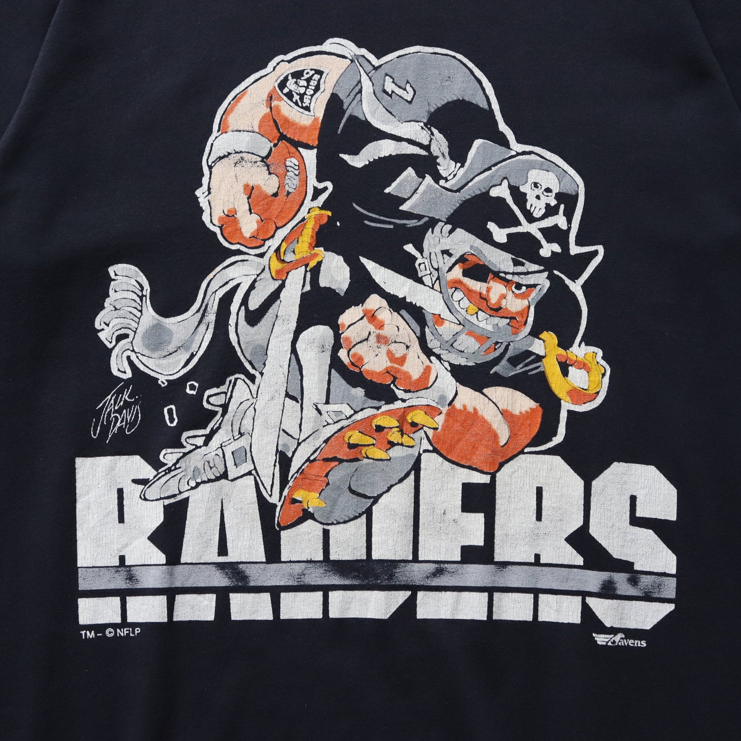 Vintage 80s LA Raiders NFL Tee - L