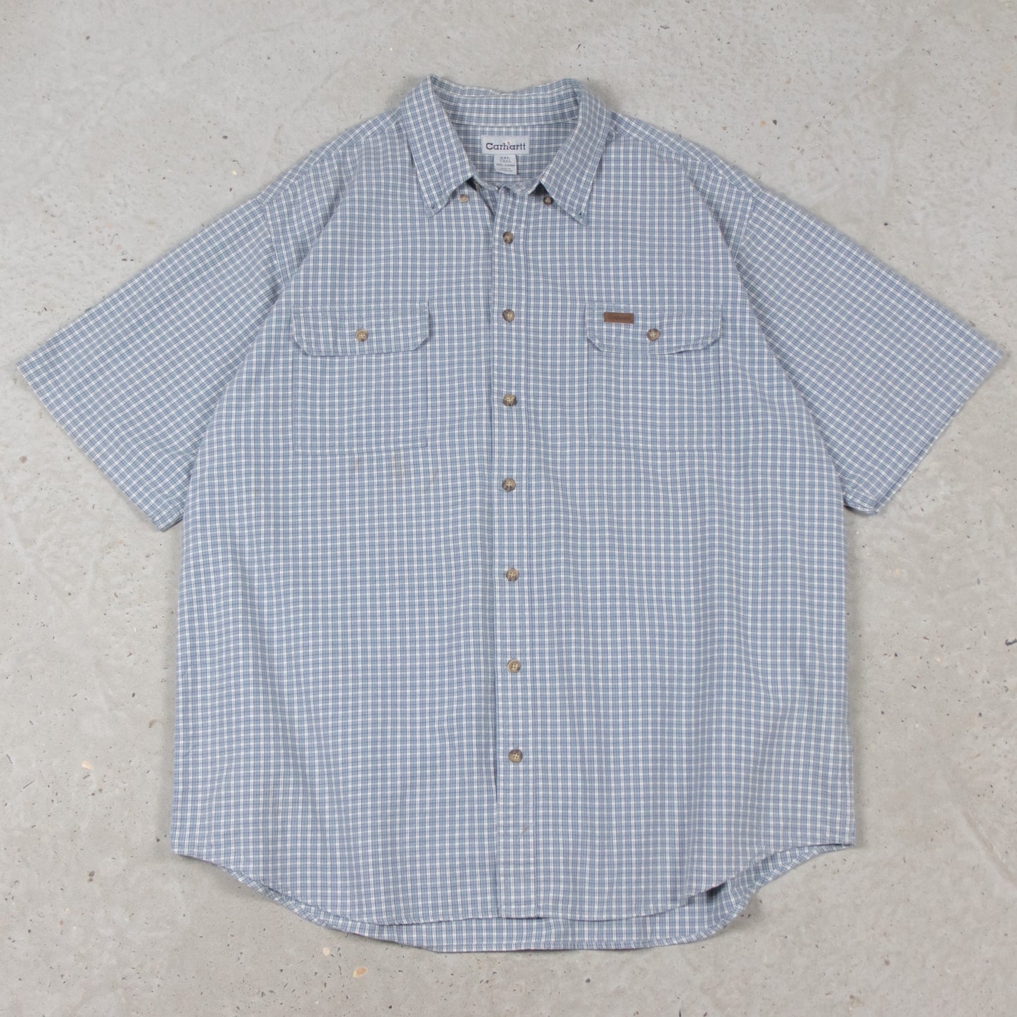 Vintage 2000s Carhartt Short Sleeve Button Up Shirt - XXL