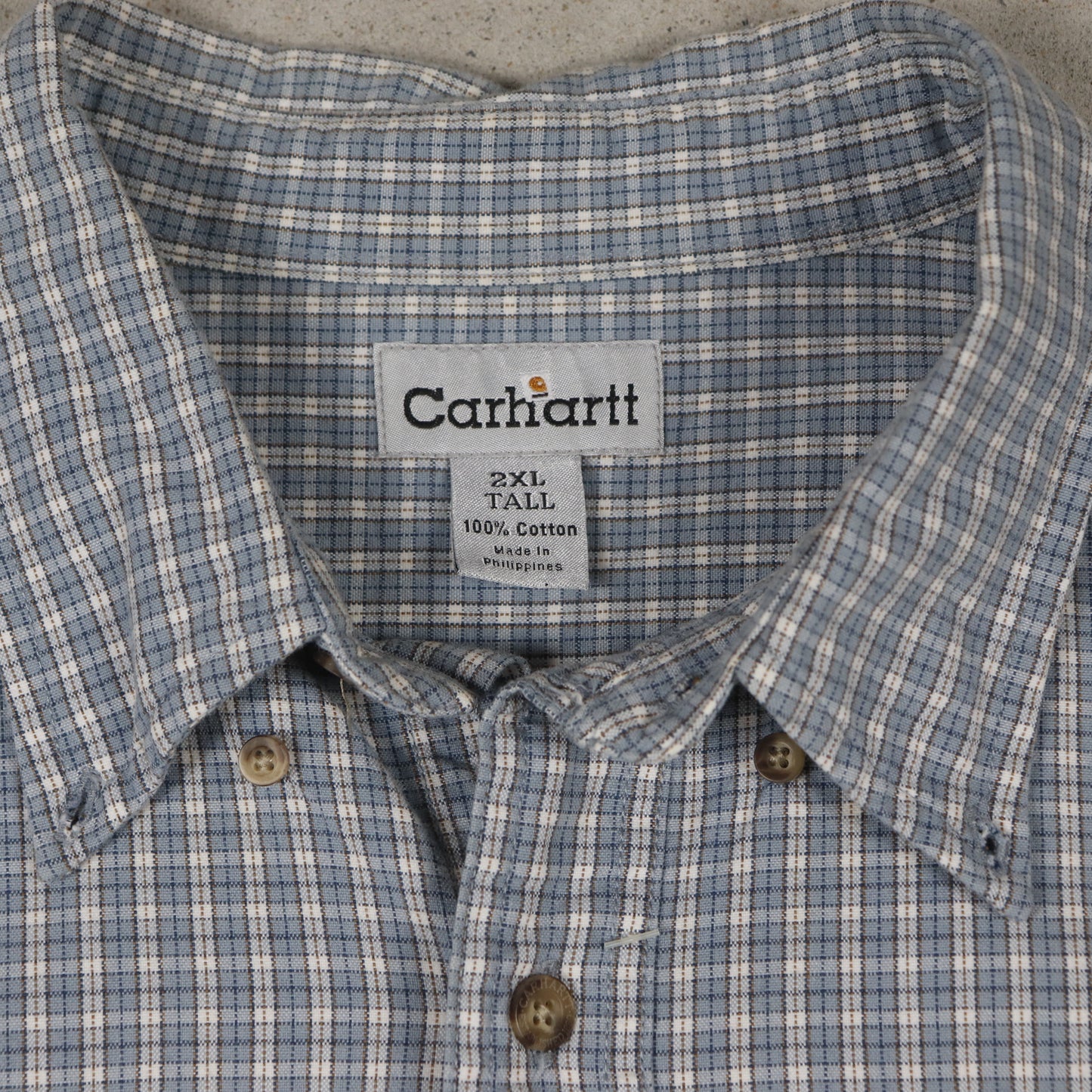 Vintage 2000s Carhartt Short Sleeve Button Up Shirt - XXL