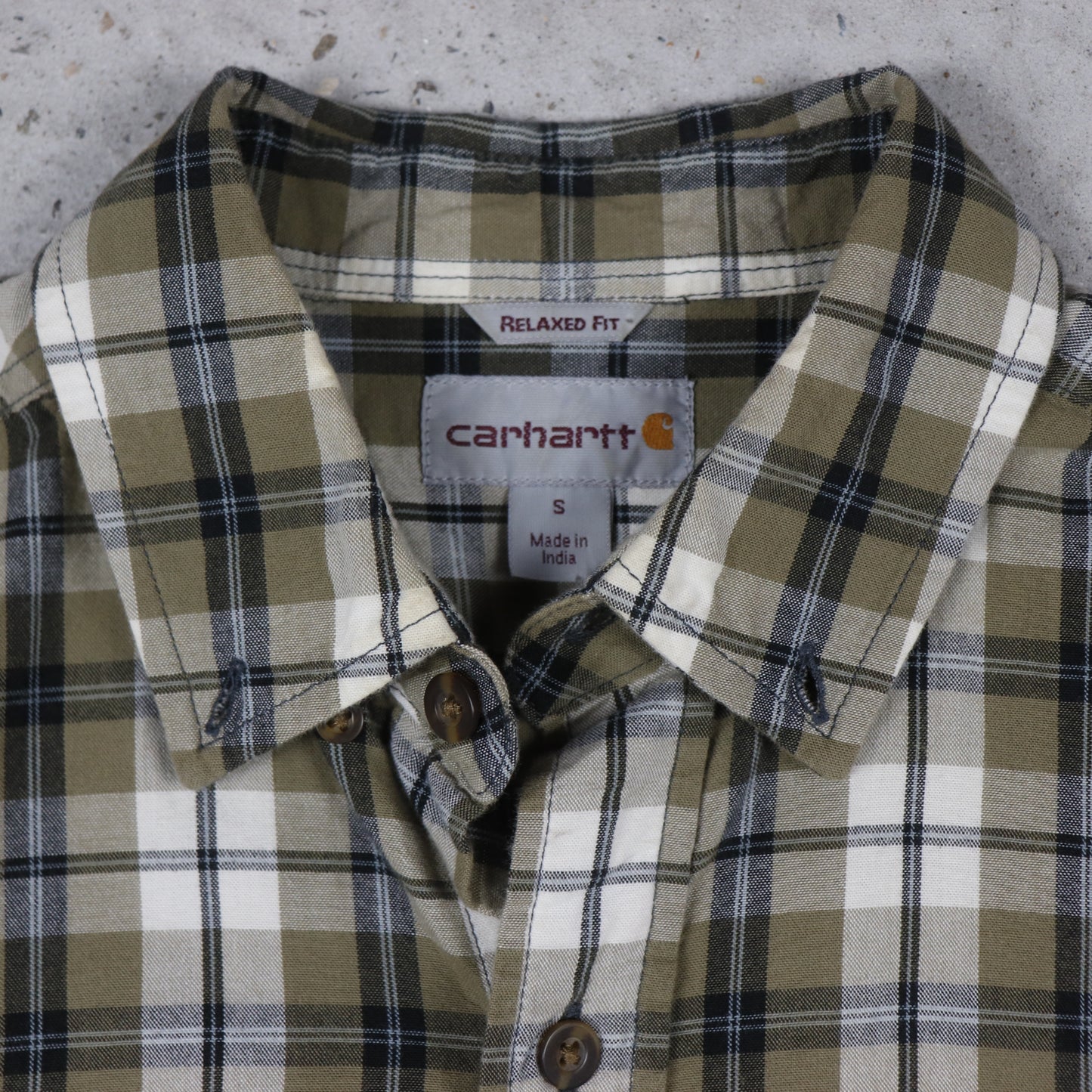 Vintage 2000s Carhartt Short Sleeve Button Up Shirt - S