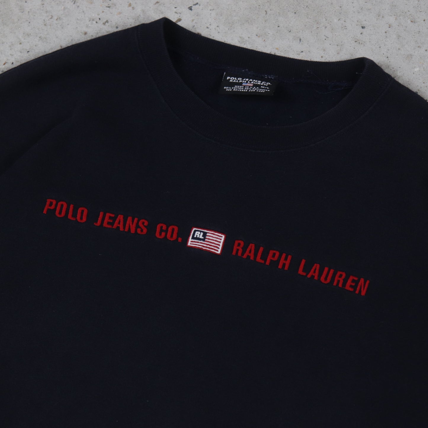 Vintage 90s Polo Ralph Lauren Embroidered Sweatshirt - L