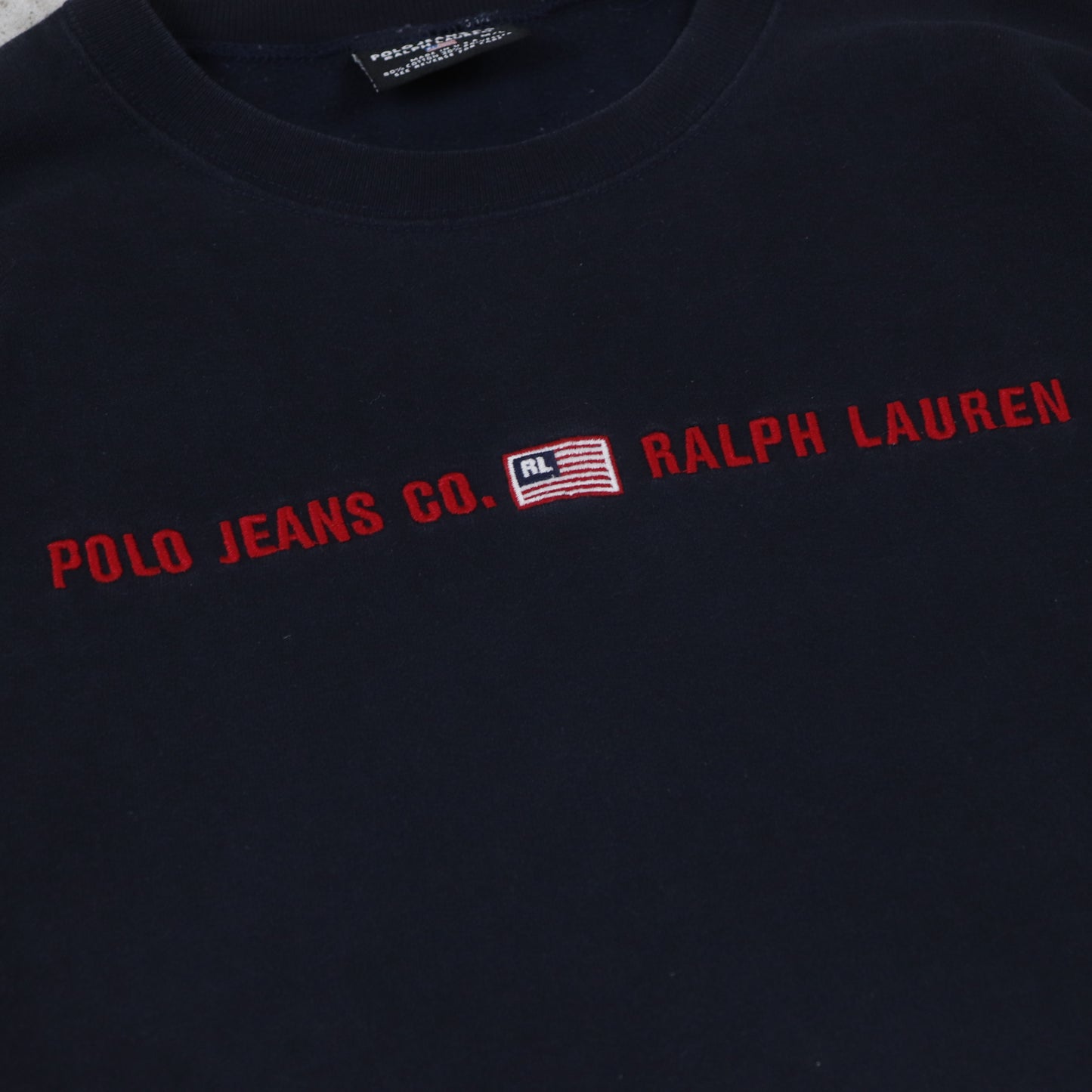 Vintage 90s Polo Ralph Lauren Embroidered Sweatshirt - L