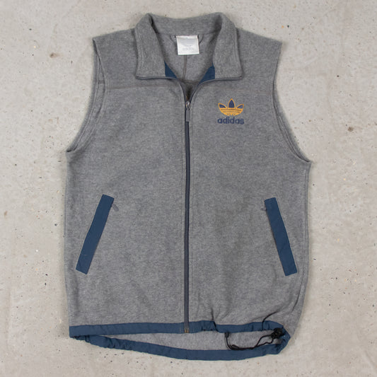 Vintage 90s Adidas Fleece Vest - M