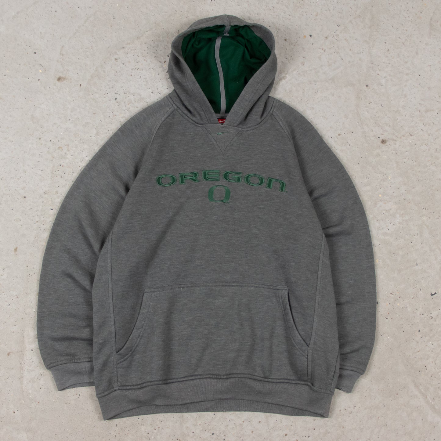 Vintage 90s Oregon Ducks Nike Centre Swoosh Hoodie - S