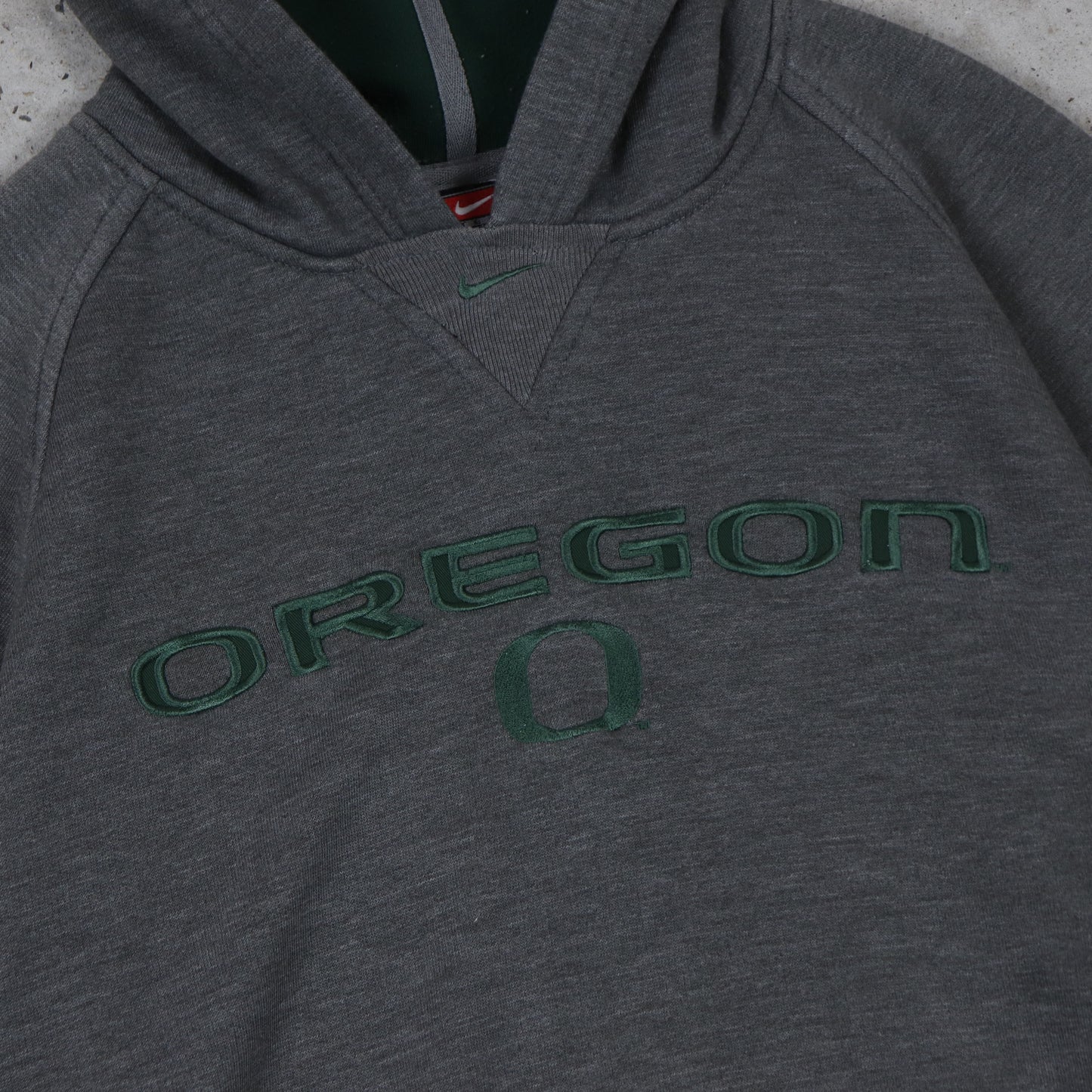 Vintage 90s Oregon Ducks Nike Centre Swoosh Hoodie - S