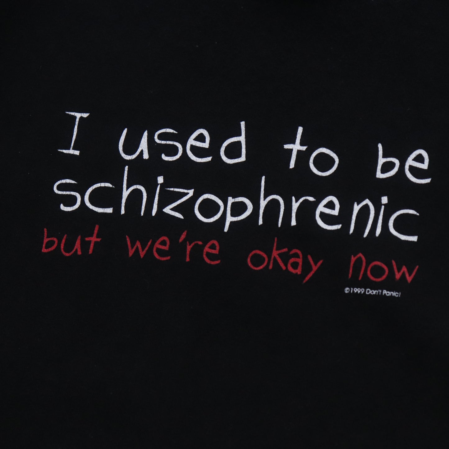 Vintage 90s I Used To Be Schizophrenic Tee - XL