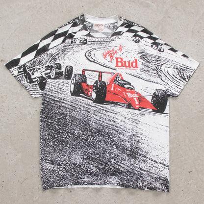 Vintage 1993 Budweiser Formula 1 AOP Tee - L