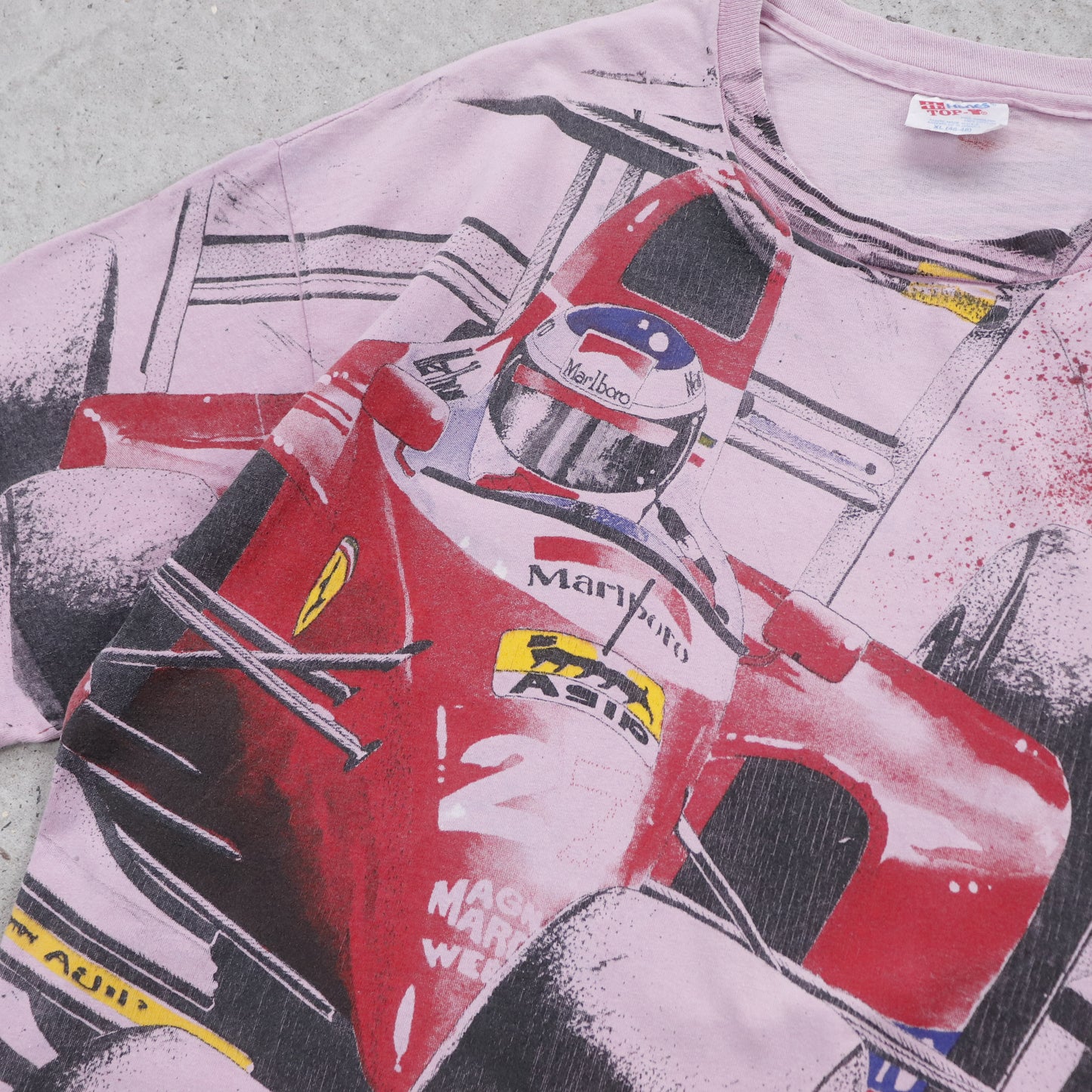 Vintage 1992 Marlboro Formula 1 Ferrari Racing AOP Tee - XL