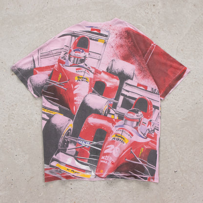 Vintage 1992 Marlboro Formula 1 Ferrari Racing AOP Tee - XL