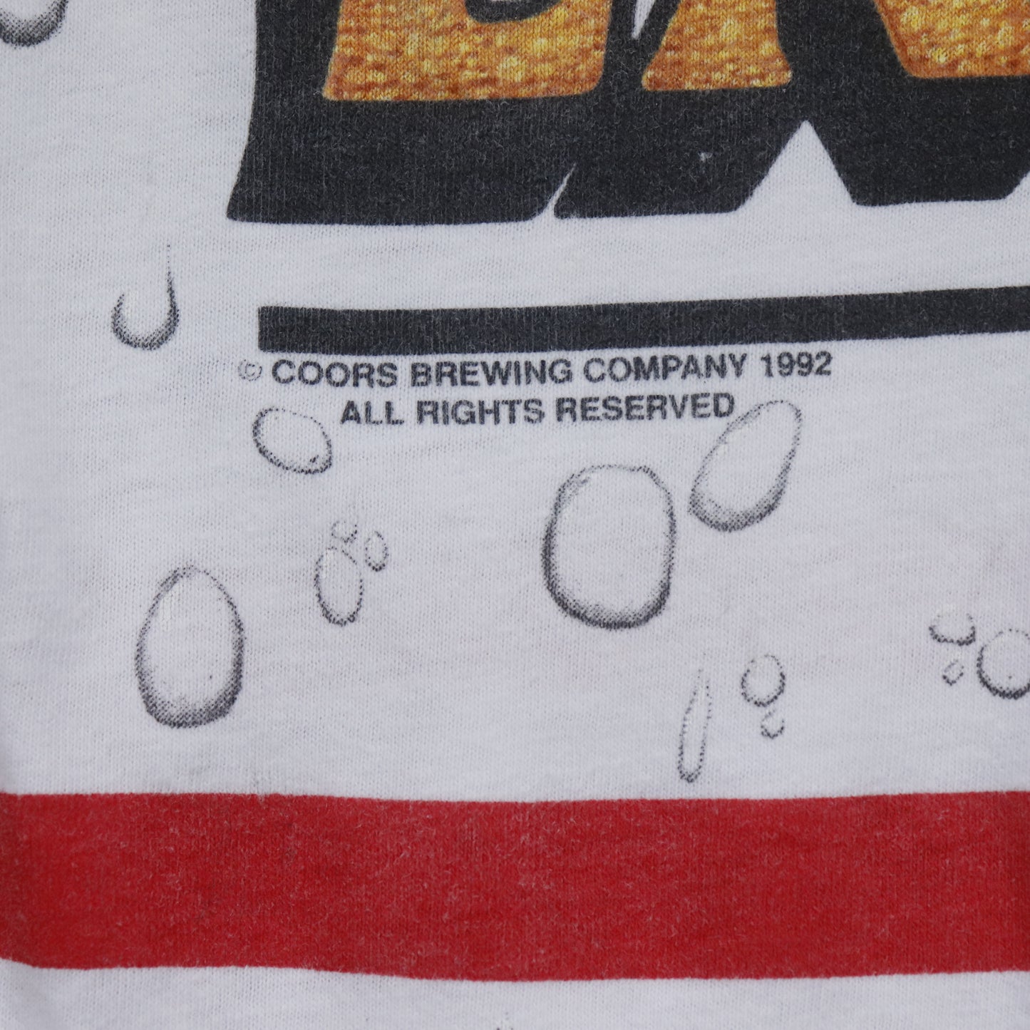 Vintage 1993 Coors Extra Gold Draft AOP Tee - XL