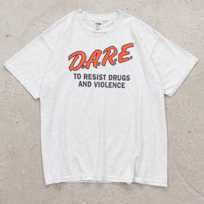 Vintage 90s DARE To Resist Drugs And Violence Tee - XL