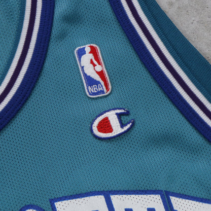 Vintage 90s Charlotte Hornets Muggsy Bogues Champion NBA Jersey - XL