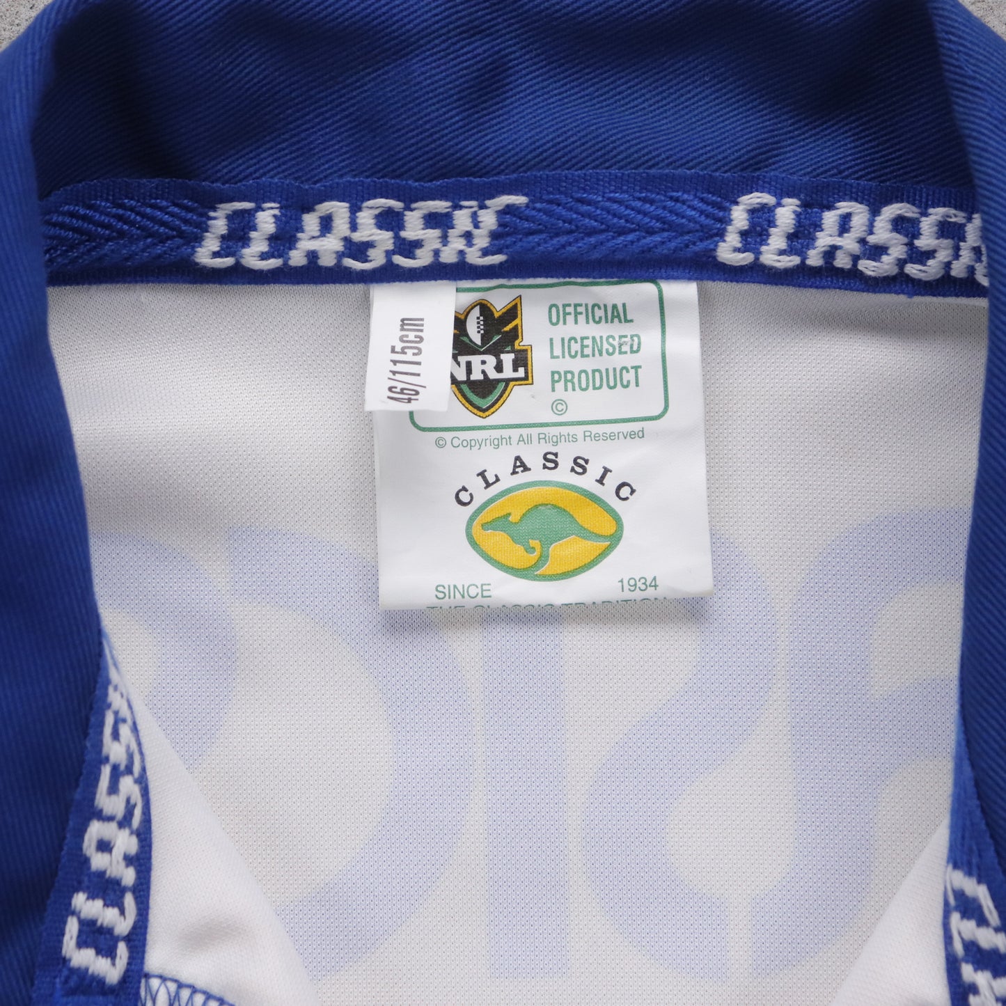 Vintage 2001 Parramatta Eels Classic NRL Jersey - L