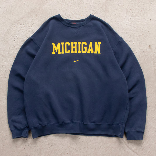 Vintage 90s Nike Michigan Wolverines Sweatshirt - XL