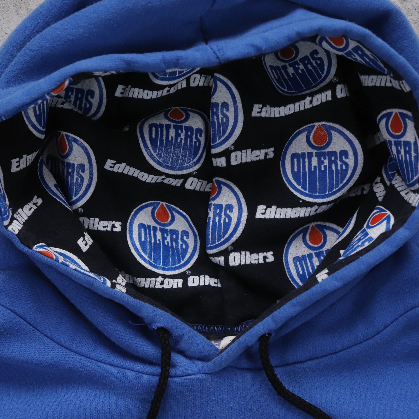 Vintage 1990 Edmonton Oilers NHL Hoodie - L