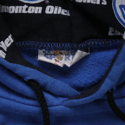 Vintage 1990 Edmonton Oilers NHL Hoodie - L