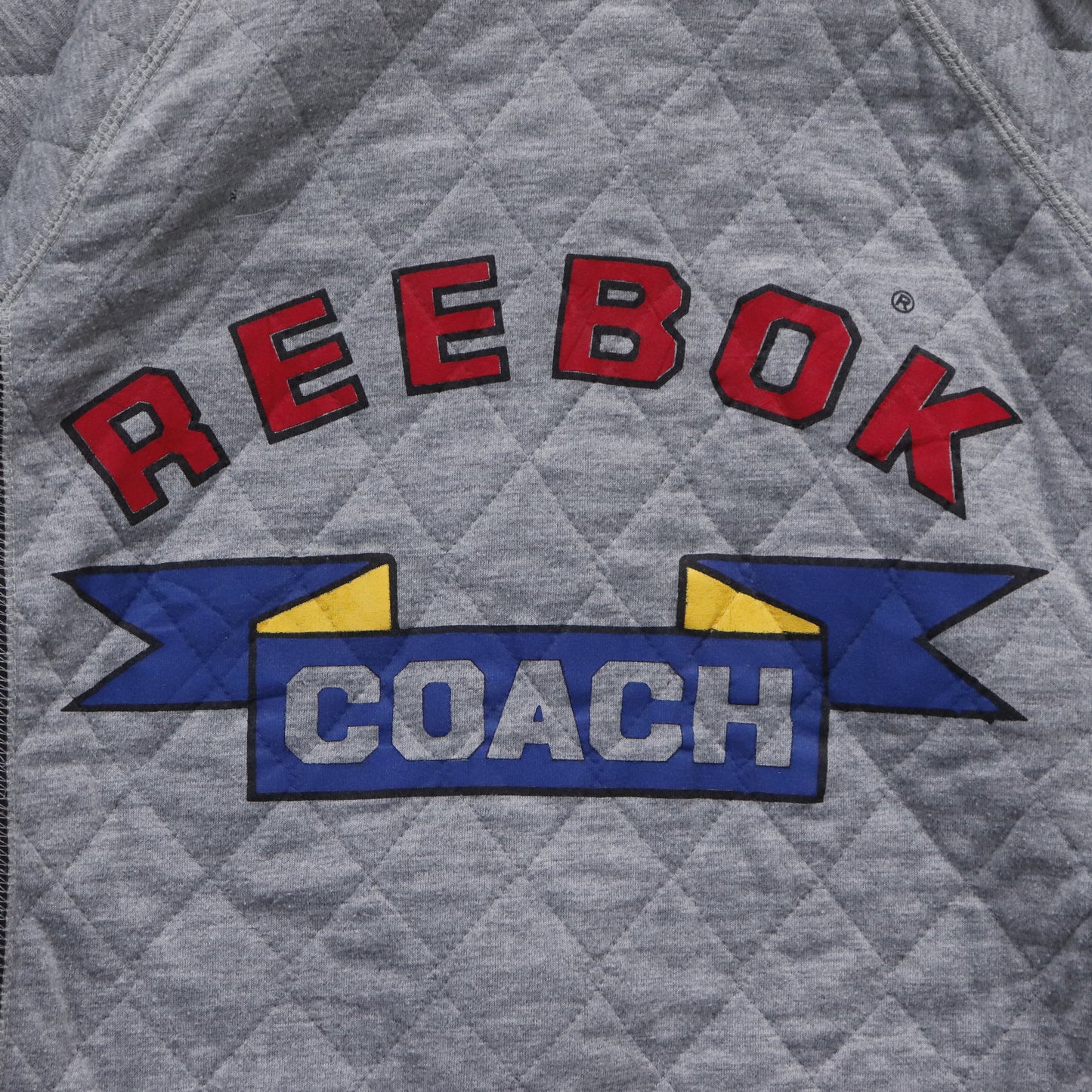 Vintage 90s Reebok Coach Quilted Hoodie - M