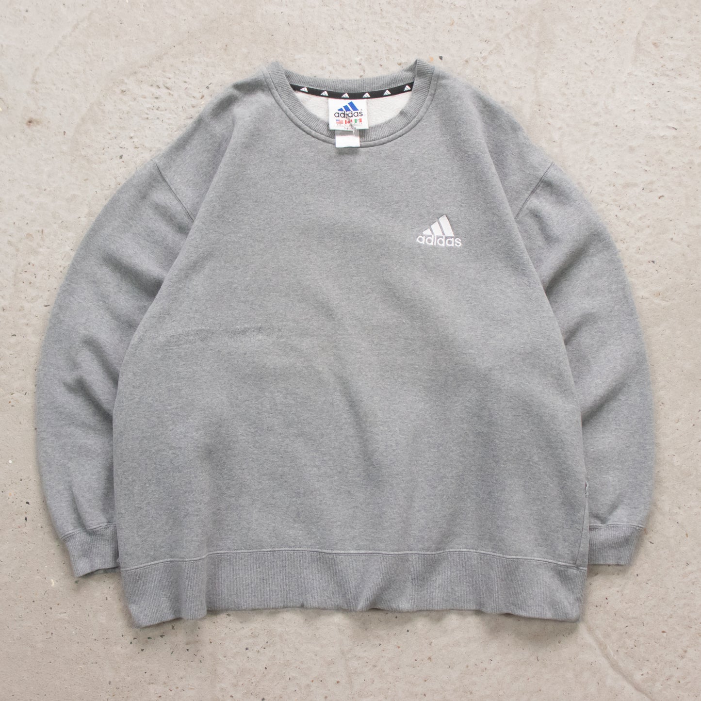 Vintage 90s Adidas Embroidered Sweatshirt - L