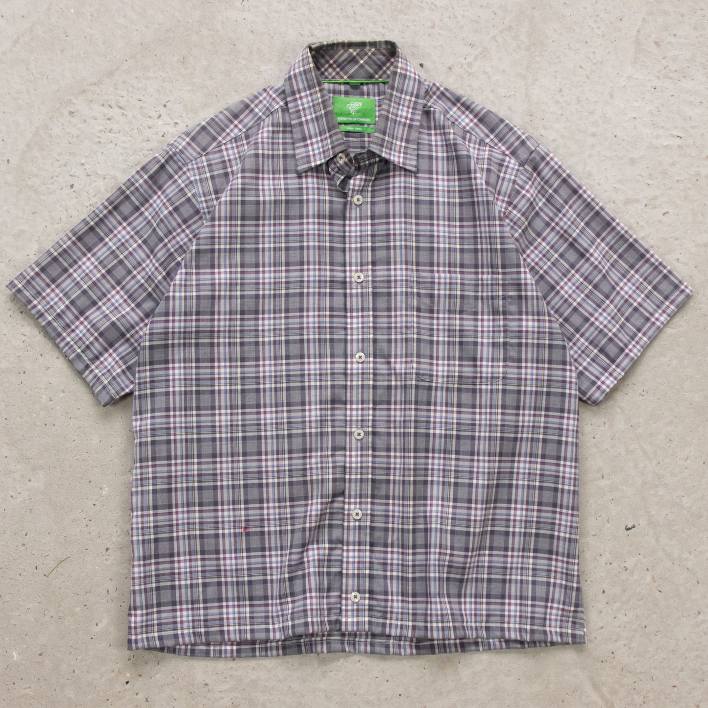 Vintage Forsyth Cropped Button Up Shirt - M