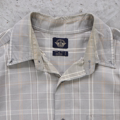 Vintage Dockers Cropped Button Up Shirt - M