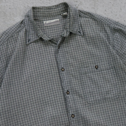 Vintage Fieldmaster Cropped Button Up Shirt - L