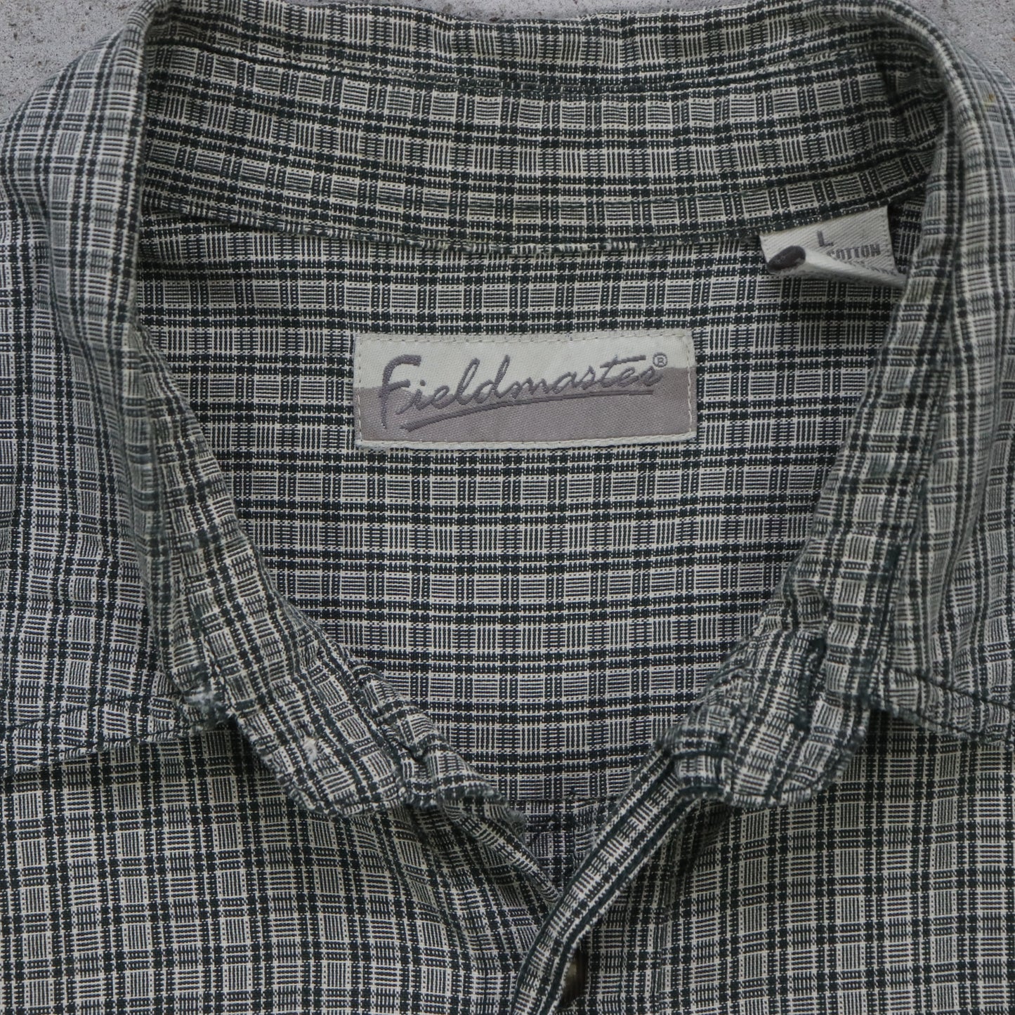 Vintage Fieldmaster Cropped Button Up Shirt - L