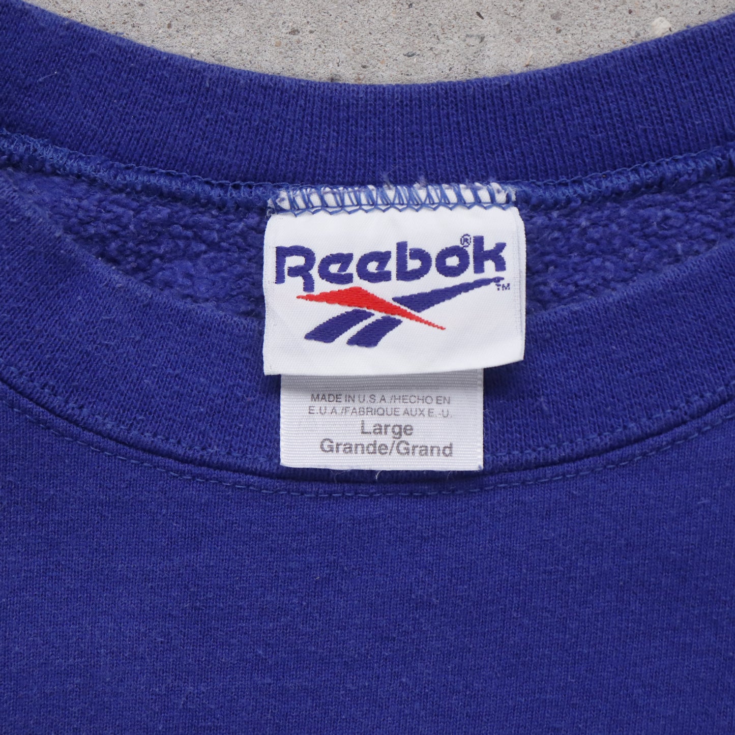 Vintage 90s Reebok Embroidered Sweatshirt - L