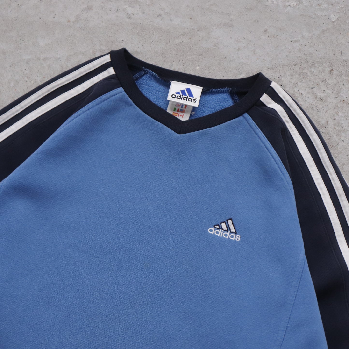 Vintage 90s Adidas 3-Stripe Sweatshirt - M