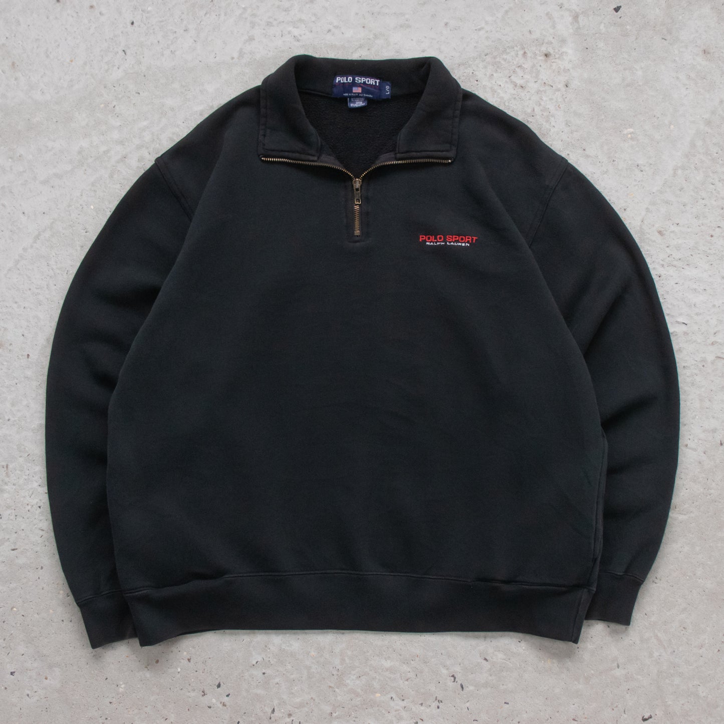 Vintage 90s Polo Sport Ralph Lauren 1/4 Zip Sweatshirt - L