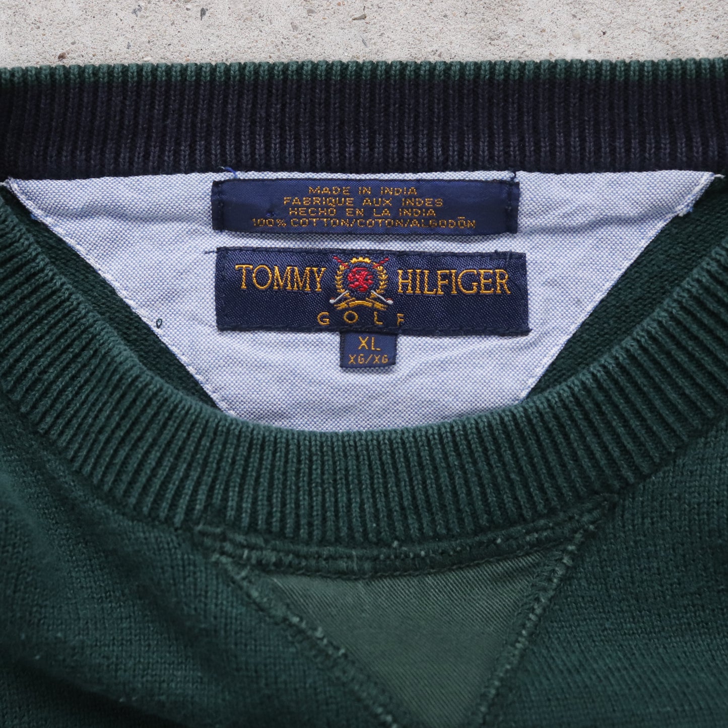 Vintage 90s Tommy Hilfiger Golf Knit Sweater - XL