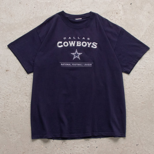 Vintage 90s Dallas Cowboys Embroidered NFL Tee - XL