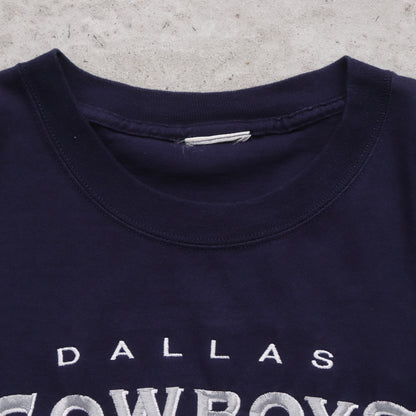 Vintage 90s Dallas Cowboys Embroidered NFL Tee - XL