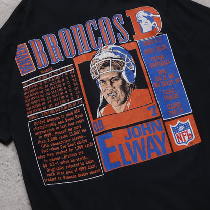 Vintage 90s John Elway Denver Broncos NFL Tee - L