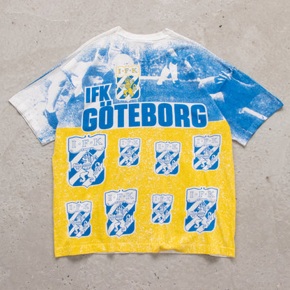 Vintage 90s IFK Goteborg AOP Soccer Tee - XXL