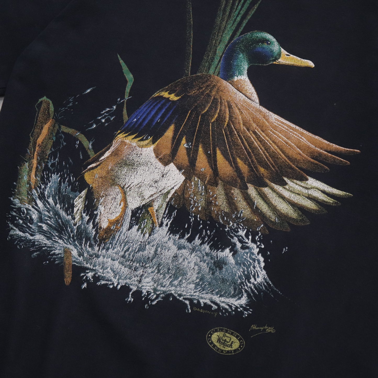 Vintage 80s Woolrich Duck Hunting Tee - L