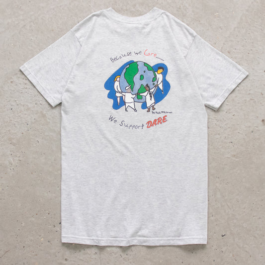 Vintage 2000 DARE Because We Care Tee - M