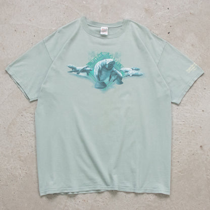 Vintage 90s Protect The Manatee Tee - XXL