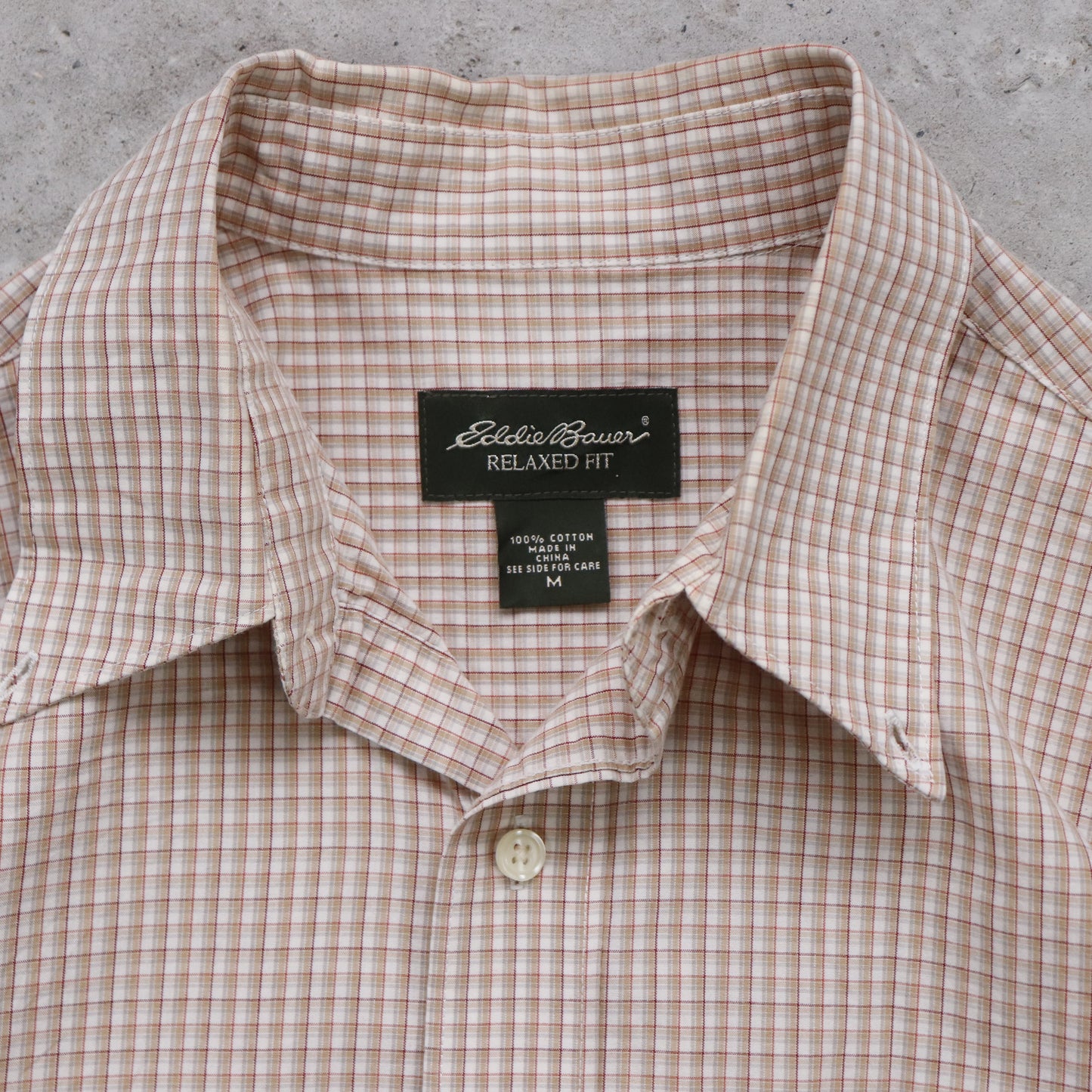 Vintage Eddie Bauer Cropped Button Up Shirt - M