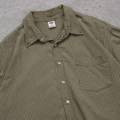 Vintage Old Navy Cropped Button Up Shirt - XL