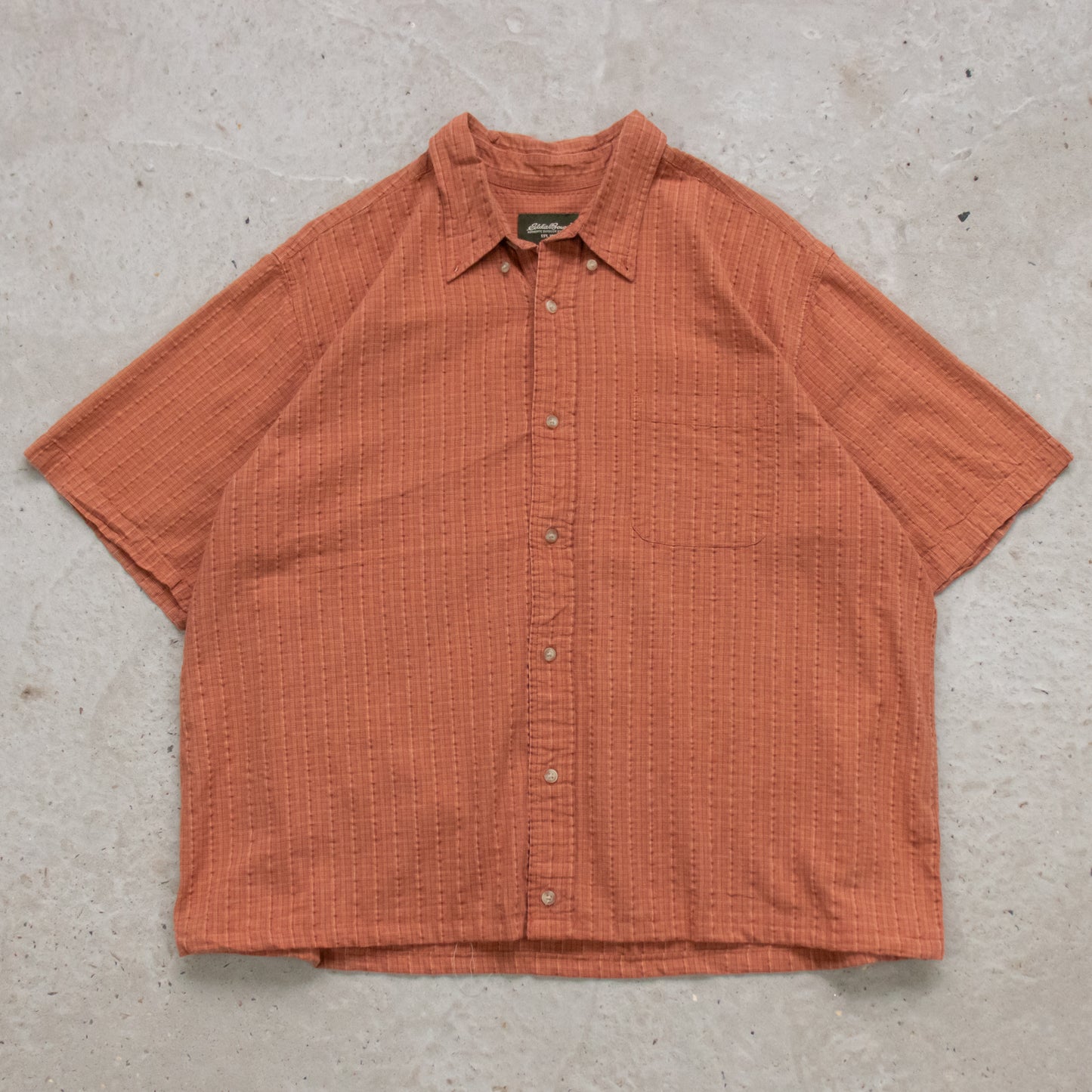 Vintage Eddie Bauer Cropped Button Up Shirt - XL