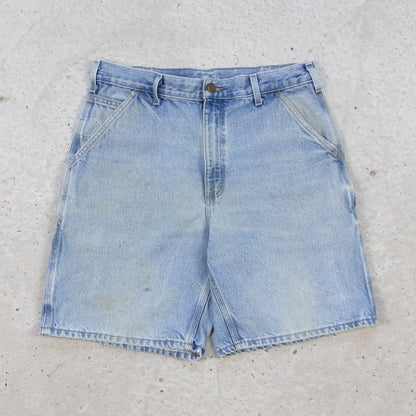 Vintage Carhartt Denim Carpenter Shorts - 34