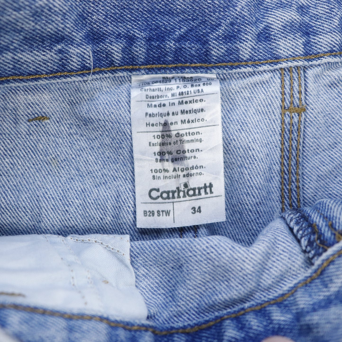 Vintage Carhartt Denim Carpenter Shorts - 34