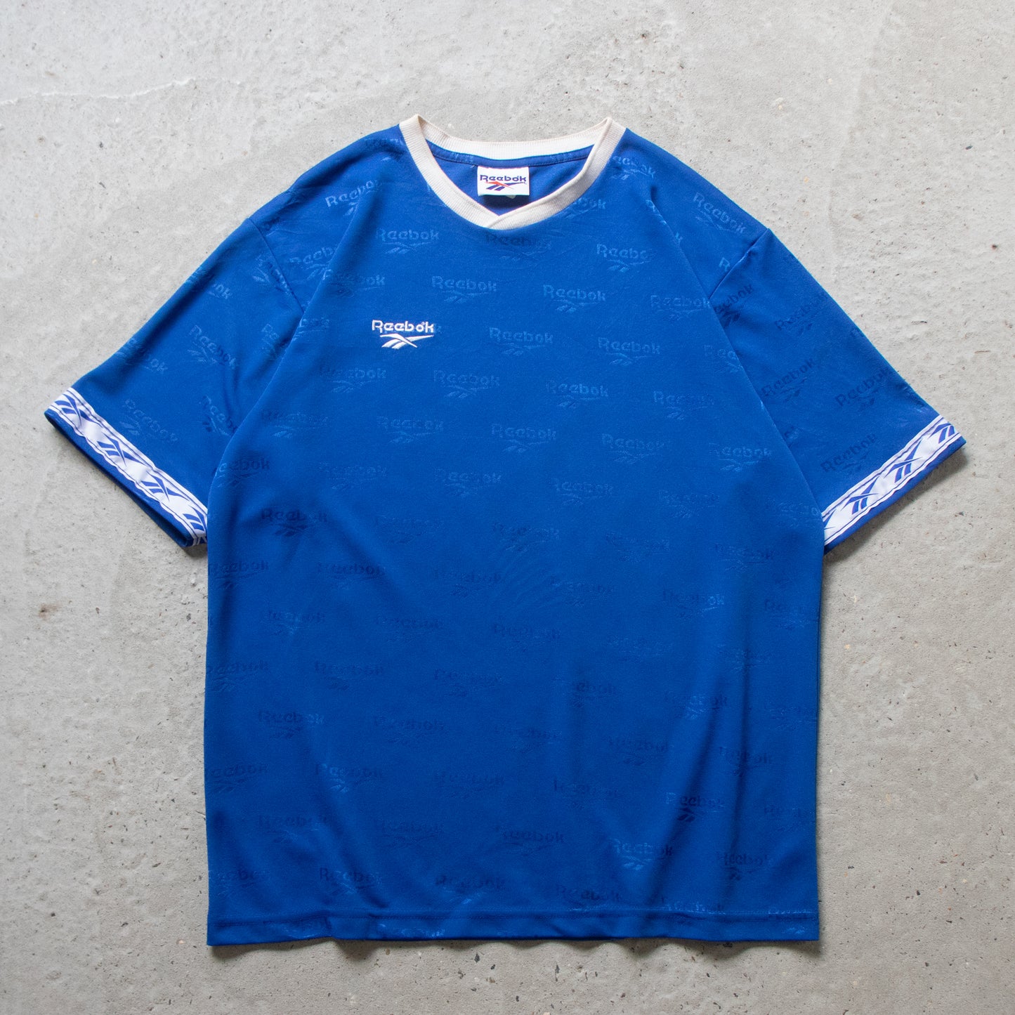 Vintage 90s Reebok Logo Soccer Jersey - L