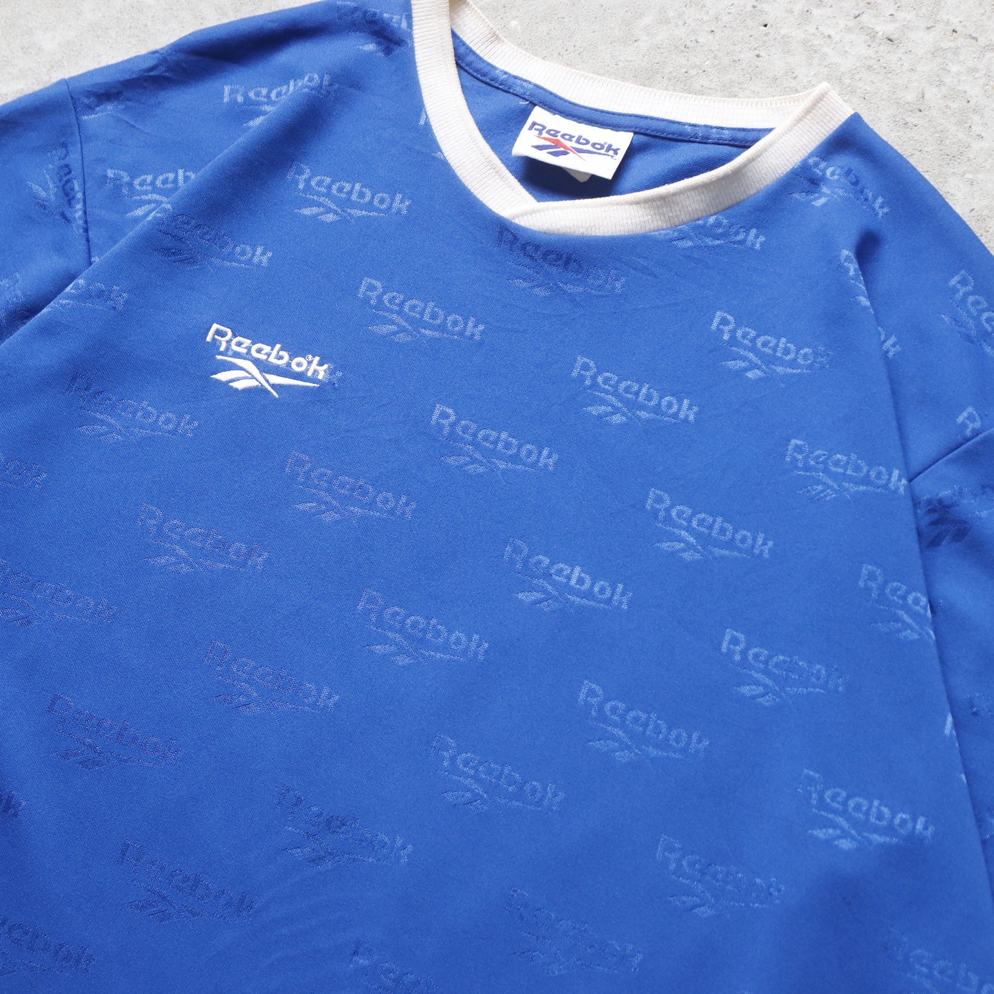 Vintage 90s Reebok Logo Soccer Jersey - L